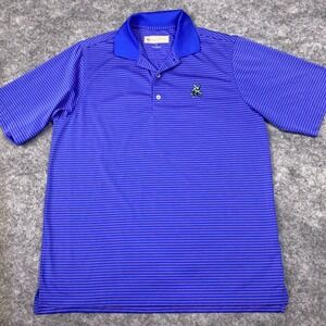 Donald Ross Golf Polo Shirt Mens Medium Pullover Performance Stretch‎ Purple